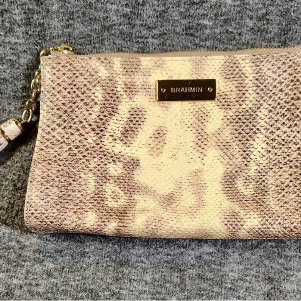 Brahmin Tan Snake Print Women's Bag